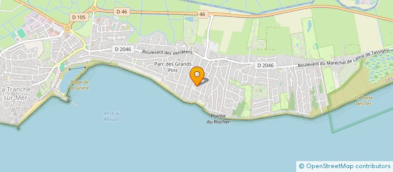 localisation de l'entreprise IOLASA à LA TRANCHE-SUR-MER
