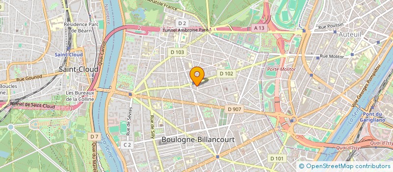 localisation de l'entreprise IOLINE à BOULOGNE-BILLANCOURT