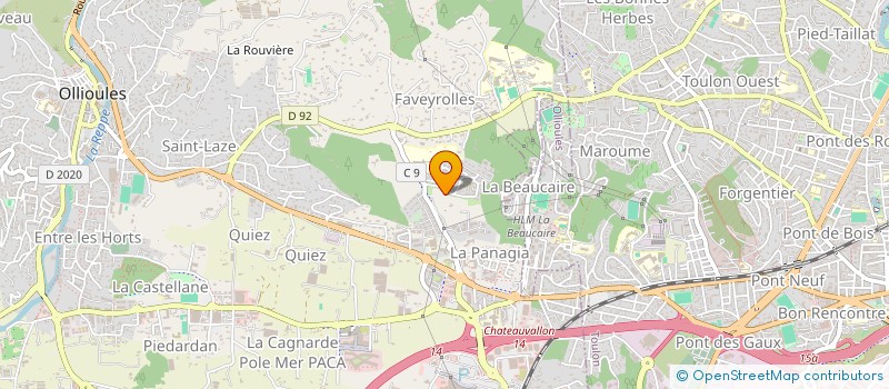 localisation de l'entreprise IOMEX  OLLIOULES