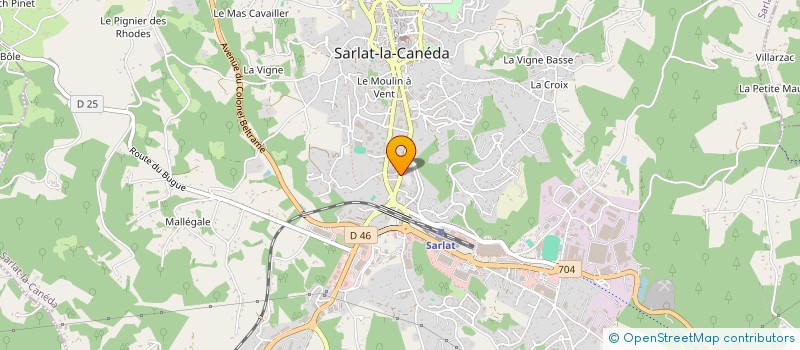 localisation de l'entreprise IOMICRON à SARLAT-LA-CANEDA
