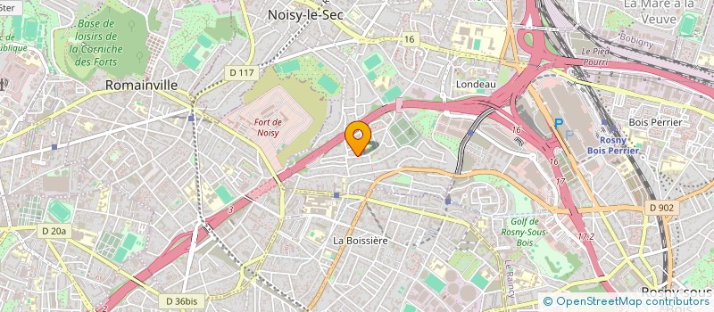 localisation de l'entreprise ION BAT à NOISY-LE-SEC