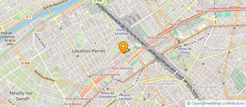 localisation de l'entreprise IONA DRIVE à LEVALLOIS-PERRET