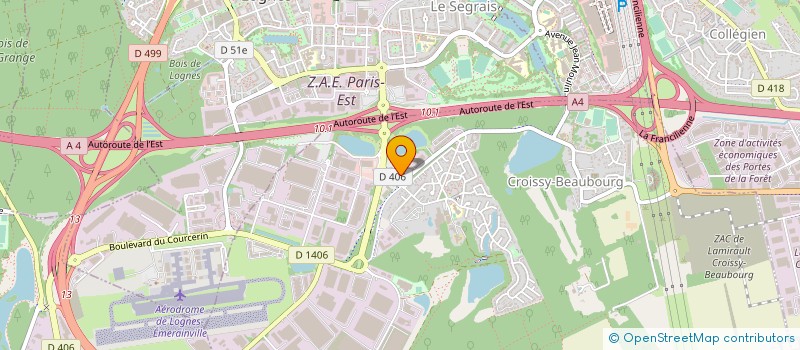 localisation de l'entreprise IONELA COIFFURE  CROISSY-BEAUBOURG