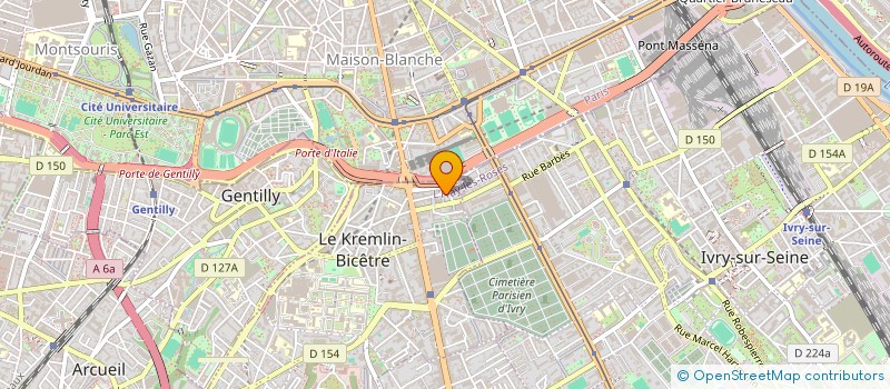 localisation de l'entreprise IONIS SCHOOL OF TECHNOLOGY AND MANAGEMENT PARIS I.S.T.M.PARIS  LE KREMLIN-BICETRE