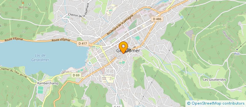 localisation de l'entreprise IONIZE WATERS à GERARDMER