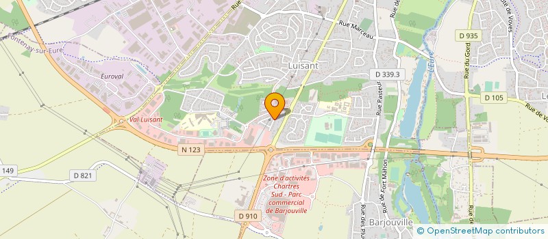 localisation de l'entreprise IONOS SPHERE à LUISANT