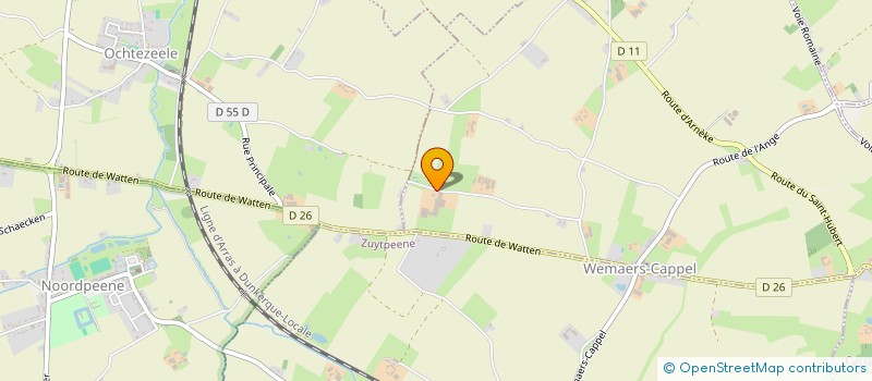 localisation de l'entreprise IOOS à WEMAERS-CAPPEL