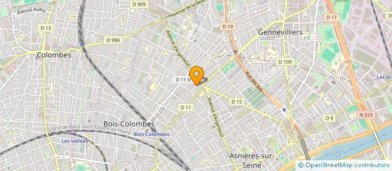 localisation de l'entreprise IOOS ALLAIN ET FILS à BOIS-COLOMBES