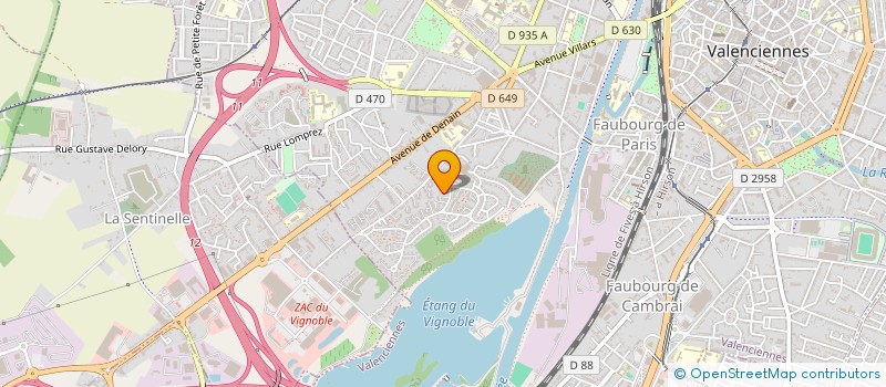 localisation de l'entreprise IOS à VALENCIENNES