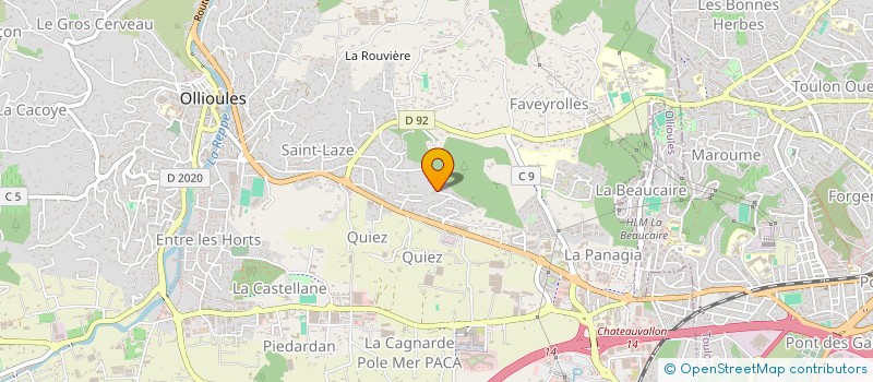 localisation de l'entreprise IOS  OLLIOULES