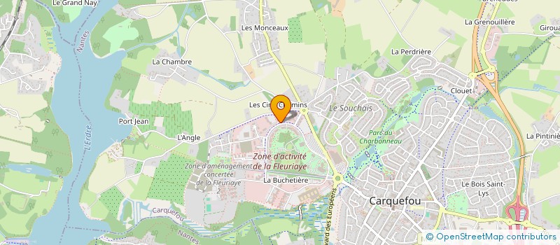 localisation de l'entreprise IOSAN à CARQUEFOU