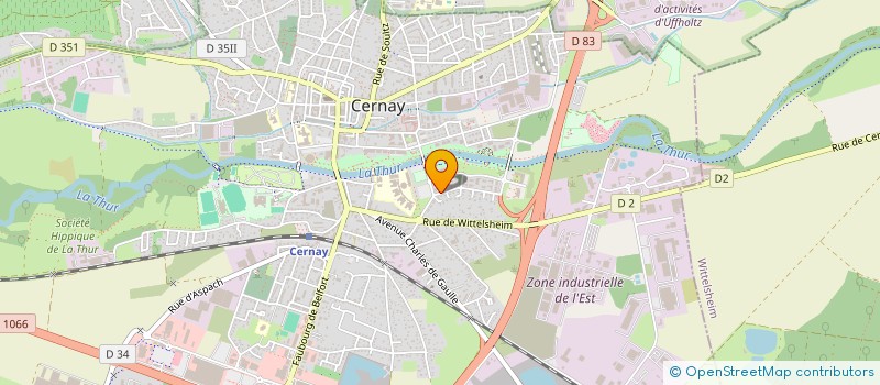 localisation de l'entreprise IOSYS  CERNAY