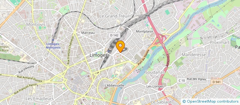 localisation de l'entreprise IOTA à LIMOGES