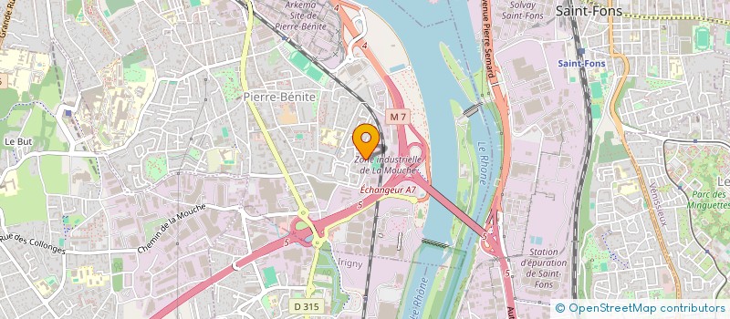 localisation de l'entreprise IOTA INFORMATIQUE  OULLINS-PIERRE-BENITE