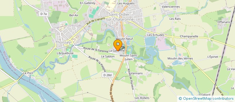 localisation de l'entreprise IOTEECS à SAINT-DIDIER-SUR-CHALARONNE