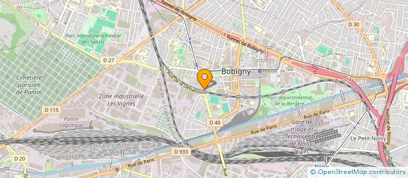 localisation de l'entreprise IOV  BOBIGNY