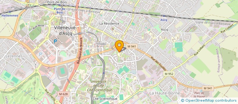 localisation de l'entreprise IOWARE à VILLENEUVE-D'ASCQ