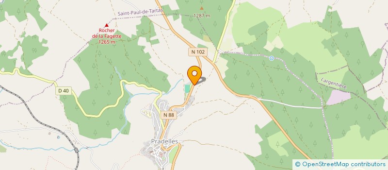 localisation de l'entreprise IP 88  PRADELLES