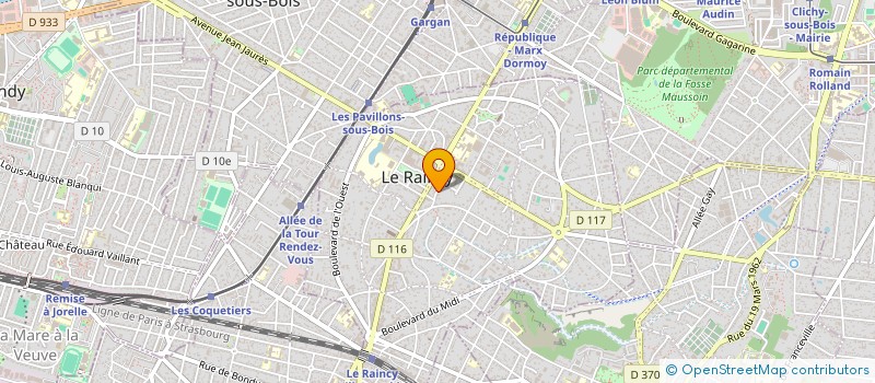 localisation de l'entreprise IP-BAT à LE RAINCY