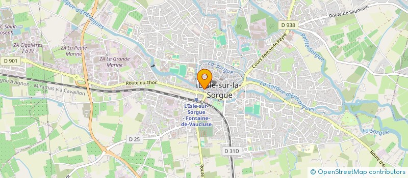 localisation de l'entreprise IP&CO  L ISLE SUR LA SORGUE