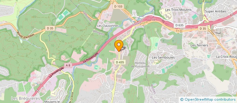 localisation de l'entreprise IP-COM SOLUTIONS  VALLAURIS