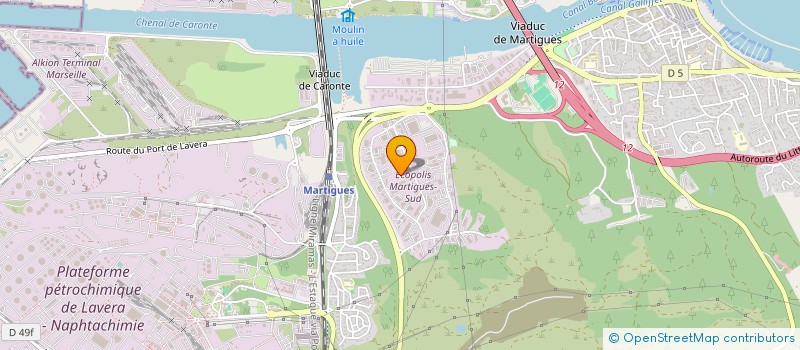 localisation de l'entreprise IP CONNECTICS à MARTIGUES