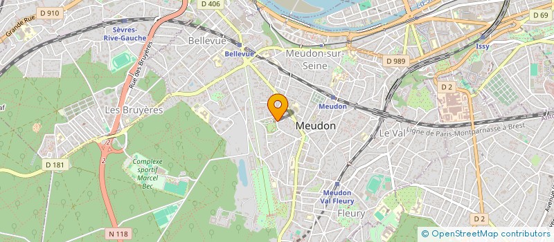 localisation de l'entreprise IP CONSULTANTS à MEUDON