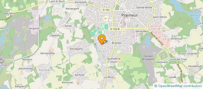 localisation de l'entreprise IP ELEC  PLOEMEUR