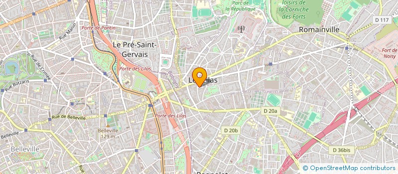 localisation de l'entreprise IP EVOLUTION à LES LILAS