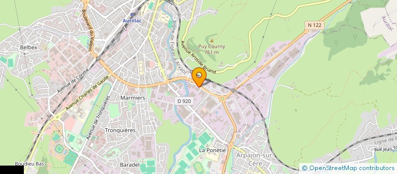 localisation de l'entreprise IP FRANCE à AURILLAC
