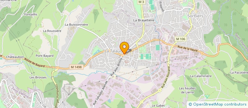 localisation de l'entreprise IP INVEST  LA TALAUDIERE