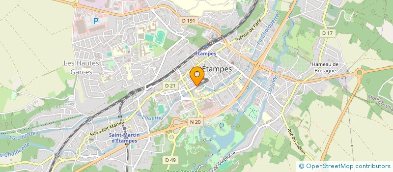 localisation de l'entreprise IP INVEST à ETAMPES