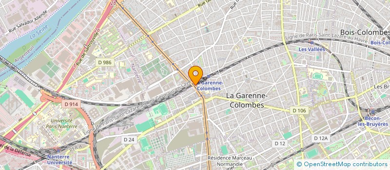 localisation de l'entreprise IP-LABEL à LA GARENNE-COLOMBES