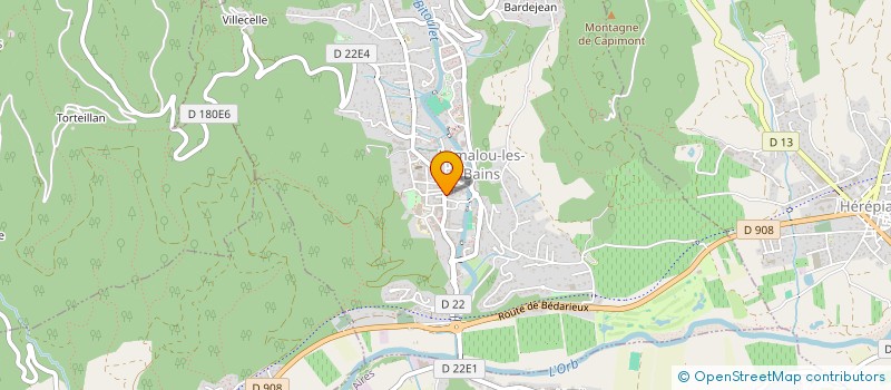 localisation de l'entreprise IP MED+  LAMALOU-LES-BAINS