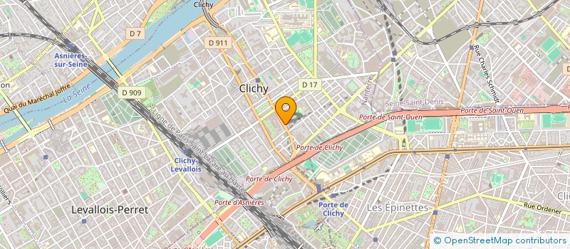 localisation de l'entreprise IP MONTAGE à CLICHY