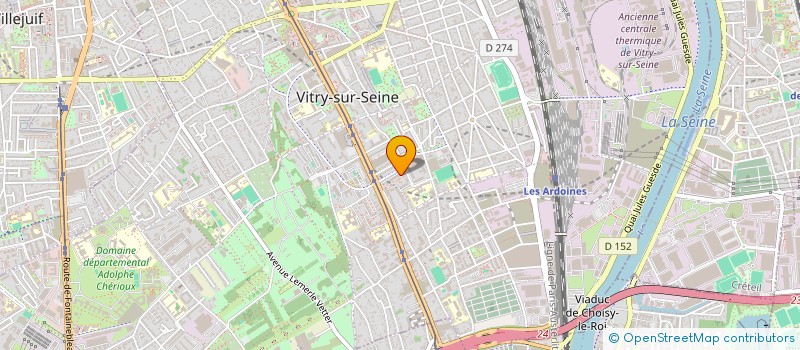 localisation de l'entreprise IP PRESTIGE  VITRY-SUR-SEINE