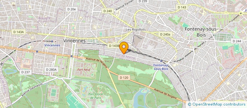 localisation de l'entreprise IP-RIDER à FONTENAY-SOUS-BOIS