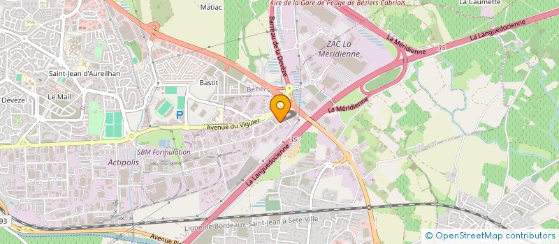 localisation de l'entreprise IP SERVICES à VILLENEUVE-LES-BEZIERS