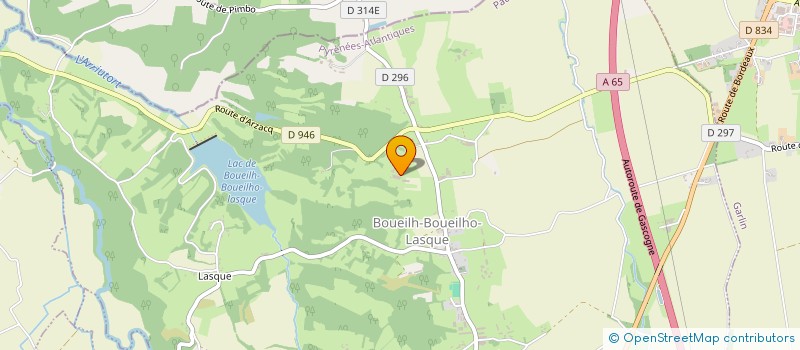 localisation de l'entreprise IP2A  BOUEILH-BOUEILHO-LASQUE