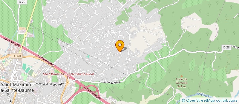 localisation de l'entreprise IP2S à SAINT-MAXIMIN-LA-SAINTE-BAUME