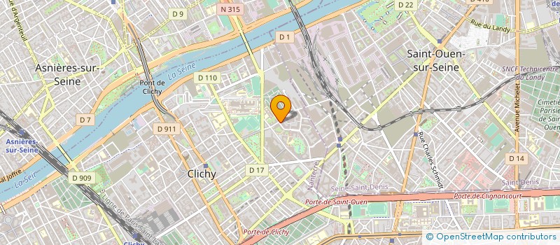 localisation de l'entreprise IP2S INGENIERIE PREVENTION SANTE SECURITE à CLICHY