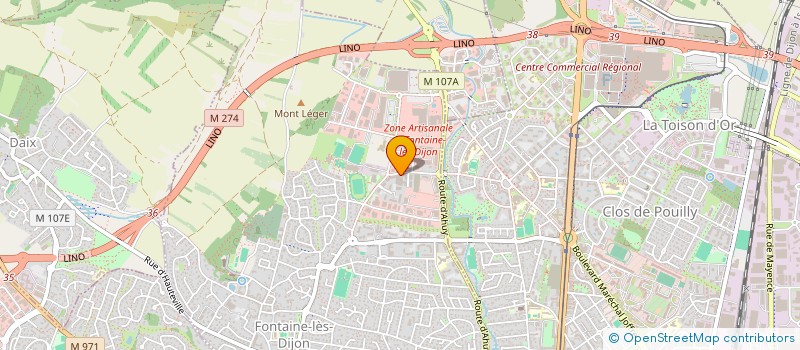 localisation de l'entreprise IPA CREATION à FONTAINE-LES-DIJON
