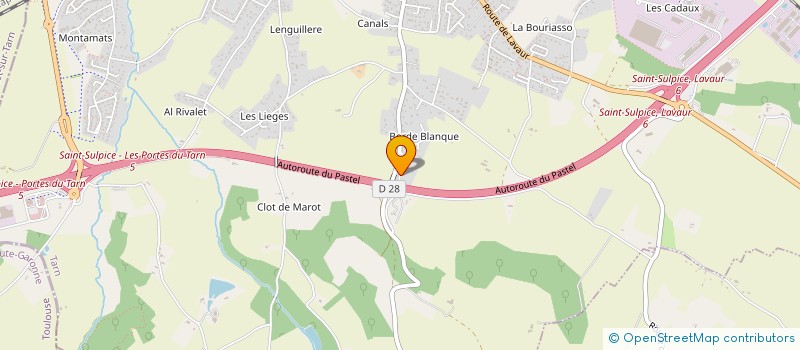 localisation de l'entreprise IPAC 81 à SAINT-SULPICE-LA-POINTE