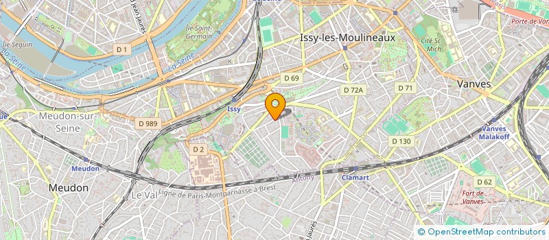 localisation de l'entreprise IPAHOME à ISSY-LES-MOULINEAUX