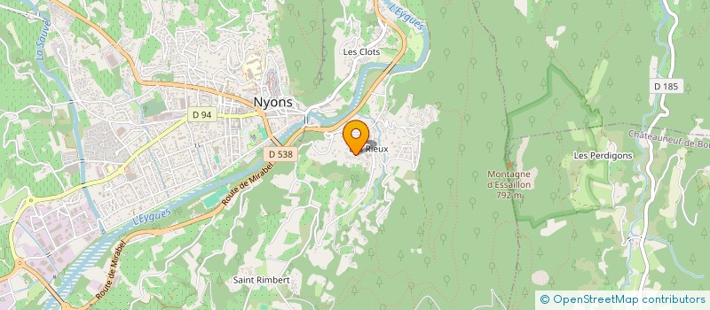localisation de l'entreprise IPAIHEL à NYONS