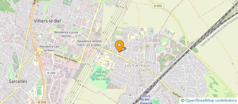 localisation de l'entreprise IPAK SERVICES  VILLIERS-LE-BEL