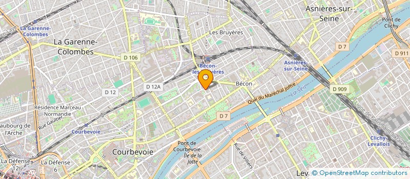 localisation de l'entreprise IPANEMA CAFE à COURBEVOIE