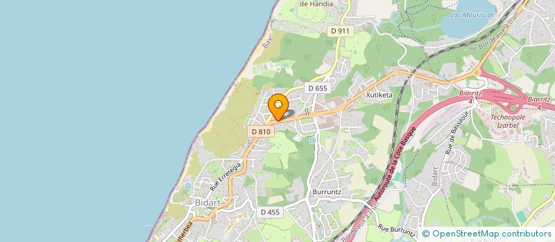 localisation de l'entreprise IPARBIDE  BIDART