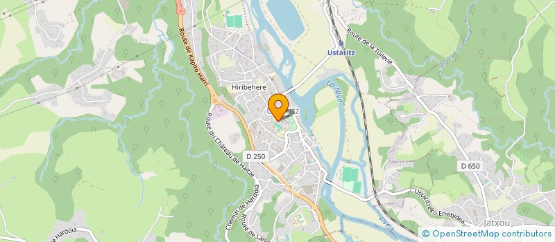 localisation de l'entreprise IPARRALDEKO DANTZARIEN BILTZARRA - FEDERATION DE LA DANSE BASQUE à USTARITZ
