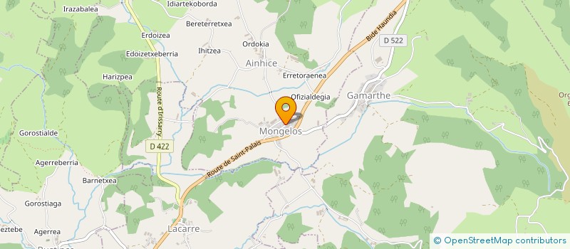 localisation de l'entreprise IPARRALDEKO SAGARNOEN SINDIKATA - SYNDICAT DES CIDRES DU PAYS BASQUE NORD à AINHICE-MONGELOS